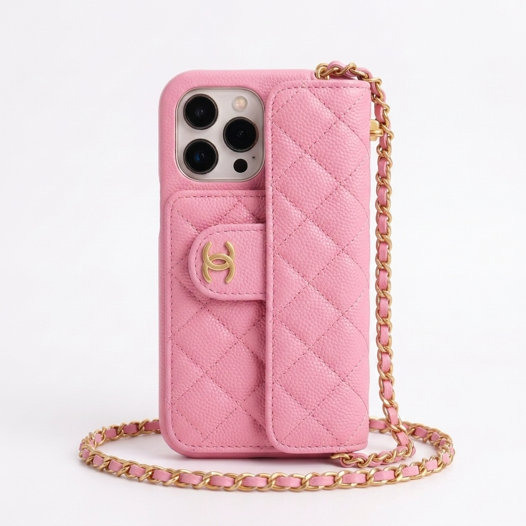 Coque CC Matelassée Rose Poudré — Maison CC